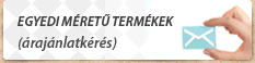 Egyedi méretű termékek